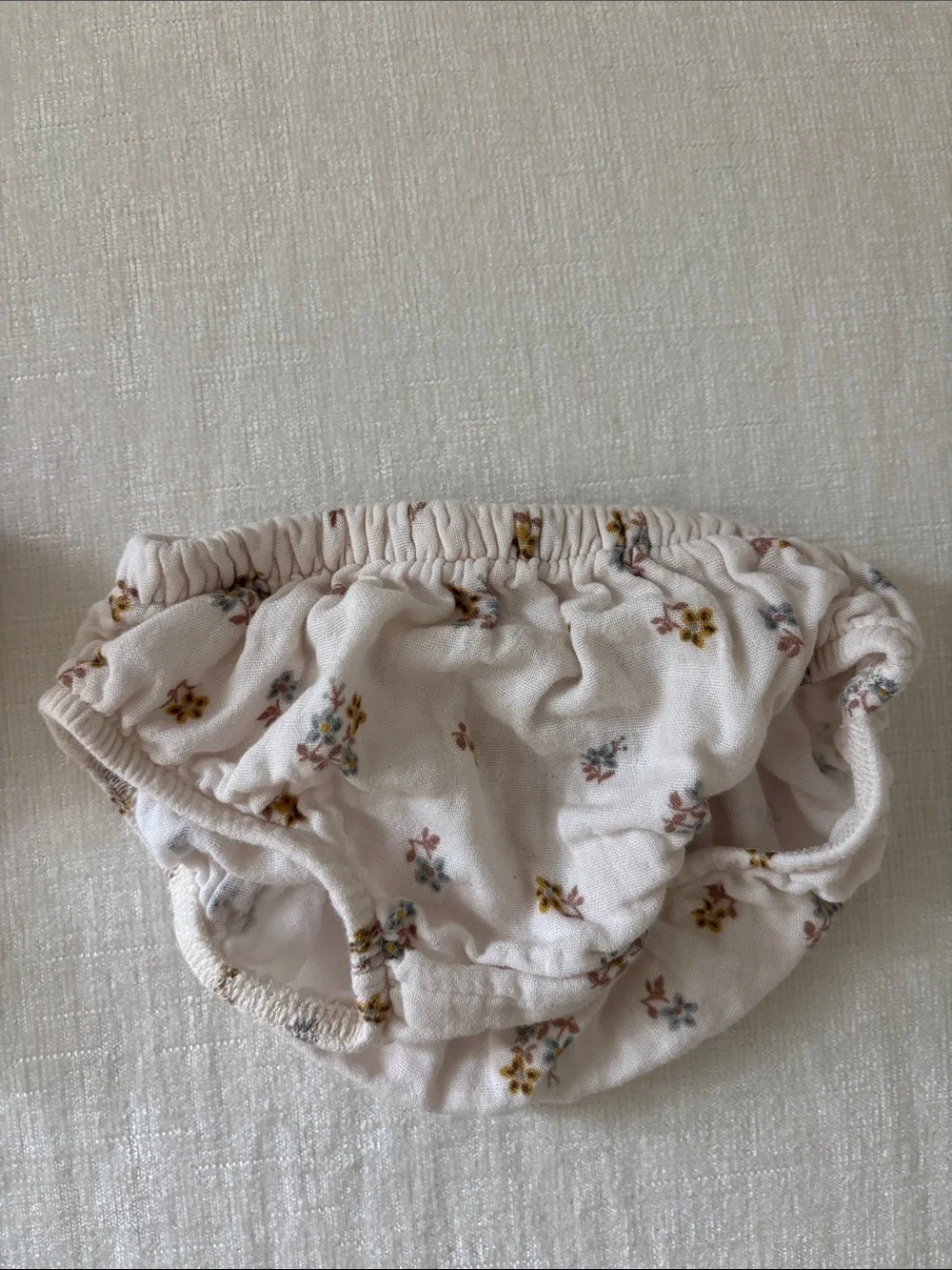 Carter's Cream Floral Ruffle Tank Top with Flowers